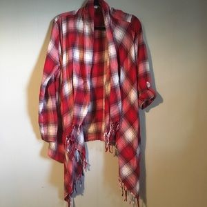 Plaid Shrug